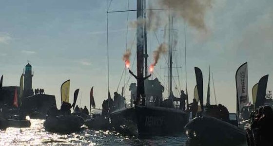 Vendée Globe : l'arrivée de Fabrice Amedeo en images !