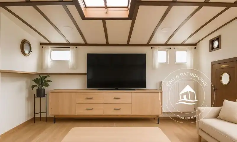 Péniche à vendre Paris 8 – Vue Spectaculaire Pont Alexandre III et Invalides