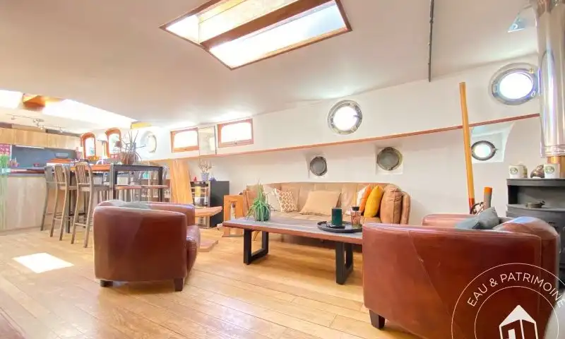 Péniche à vendre Paris 6 – Vue Splendide Louvres et Île de la Cité