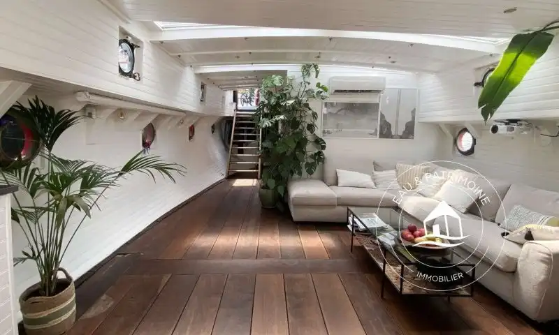 Péniche à vendre Paris 15 – Vue Tour Eiffel et Rénovée
