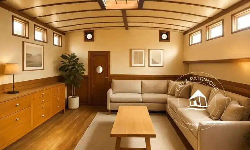 Péniche à vendre Paris 8 – Vue Spectaculaire Pont Alexandre III et Invalides