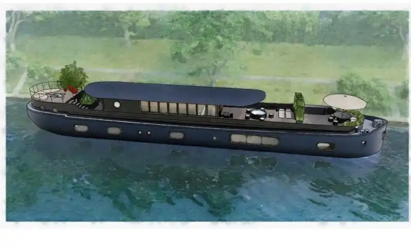 Opportunité rare d'aménagement d'une péniche Freycinet de 235 m² en vente à Levallois-Perret