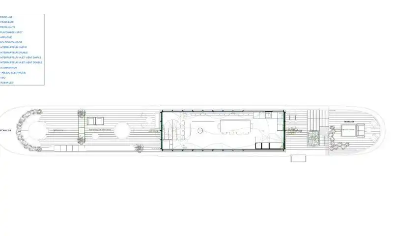 Opportunité rare d'aménagement d'une péniche Freycinet de 235 m² en vente à Levallois-Perret