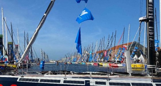 Le Havre 29 octobre 2023 : baptême du nouvel IMOCA de Fabrice AMEDEO