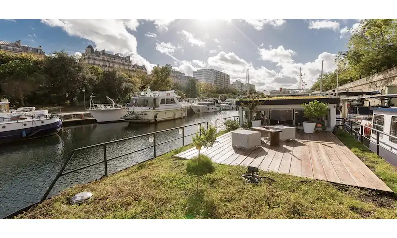Vente de péniche Paris 12 – Navigante avec Toit Terrasse Végétal