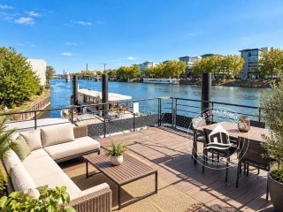 Maison flottante à vendre Asnières-sur-Seine - Rénovée et Rooftop exceptionnel