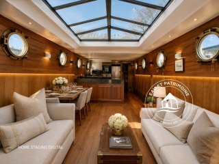 Péniche à vendre Paris 1 – Toit ouvrant et Vue Tour Eiffel